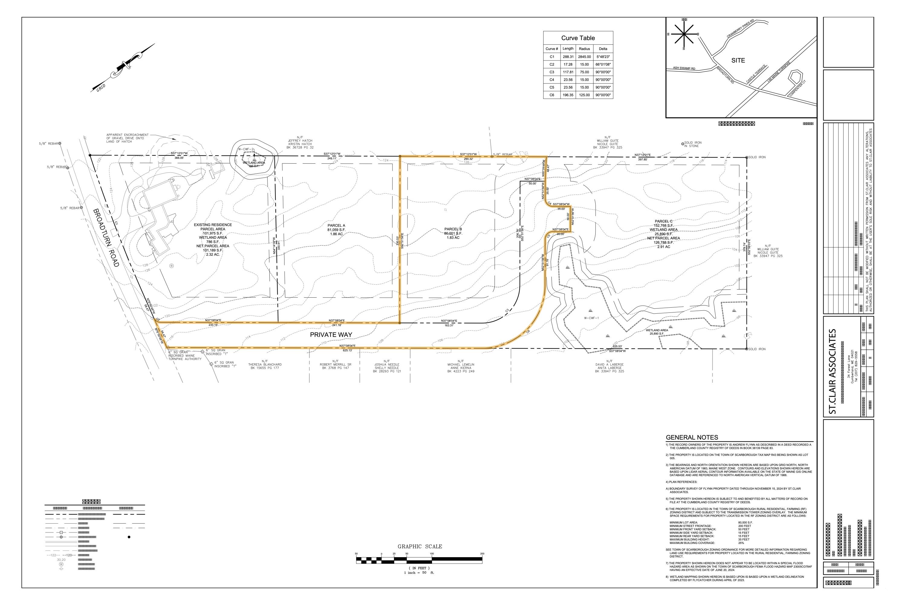 91 B Broadturn Road Scarborough, ME 04074 - Photo 7 of 10 91 Broadturn Rd_Survey Outline B