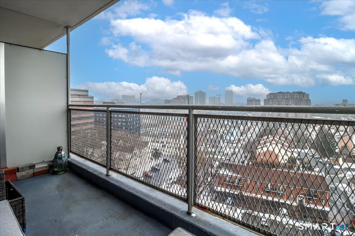 30 Glenbrook Road, Unit 10F Stamford, CT 06902 - Photo 20 of 30 a view of city from a balcony