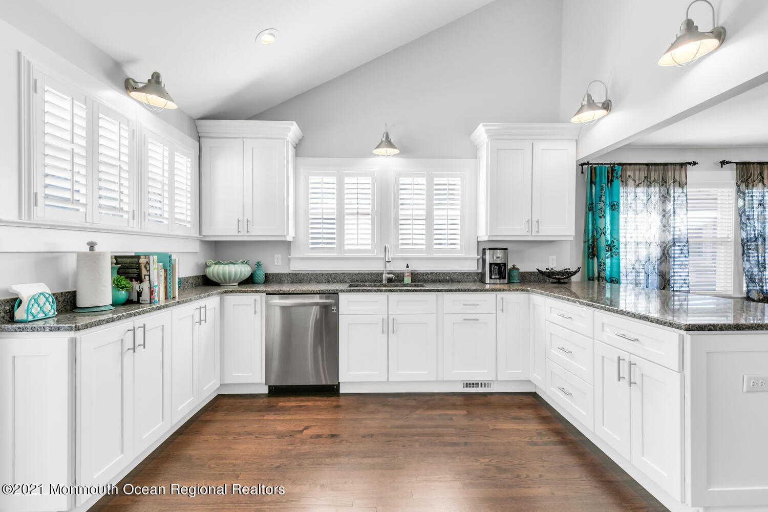 72 Rumson Road Little Silver, NJ 07739 - Photo 1 of 27 a kitchen with stainless steel appliances granite countertop white cabinets sink and window