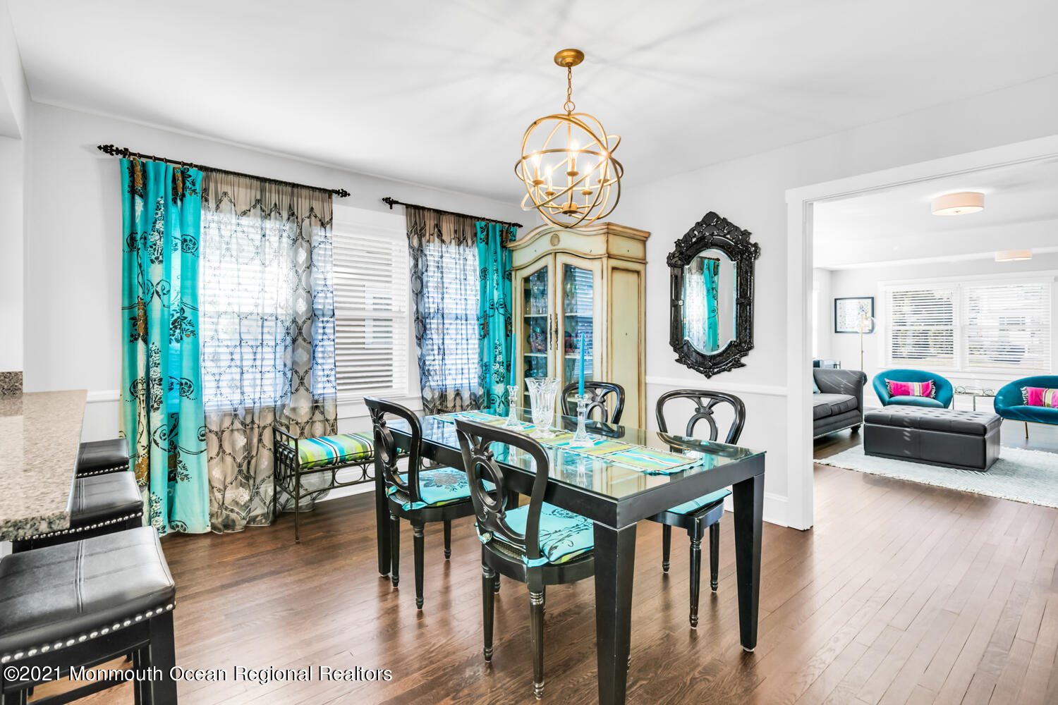 72 Rumson Road Little Silver, NJ 07739 - Photo 7 of 27 a view of a dining room with furniture window and wooden floor