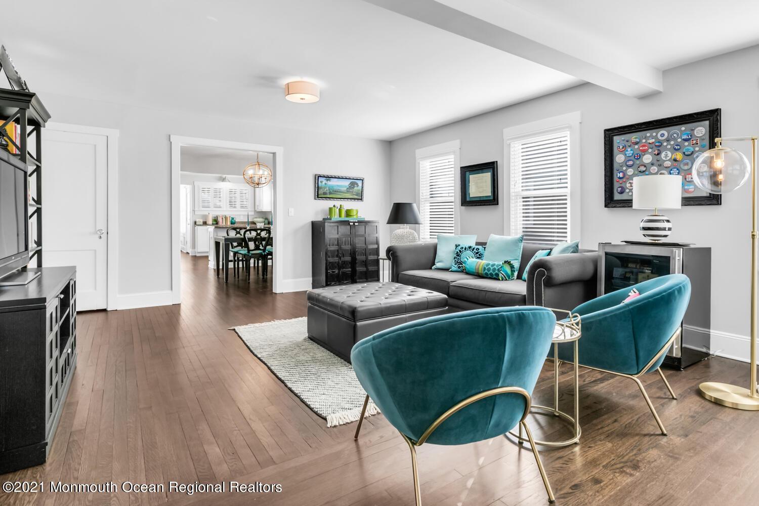 72 Rumson Road Little Silver, NJ 07739 - Photo 9 of 27 a living room with furniture wooden floor and a flat screen tv