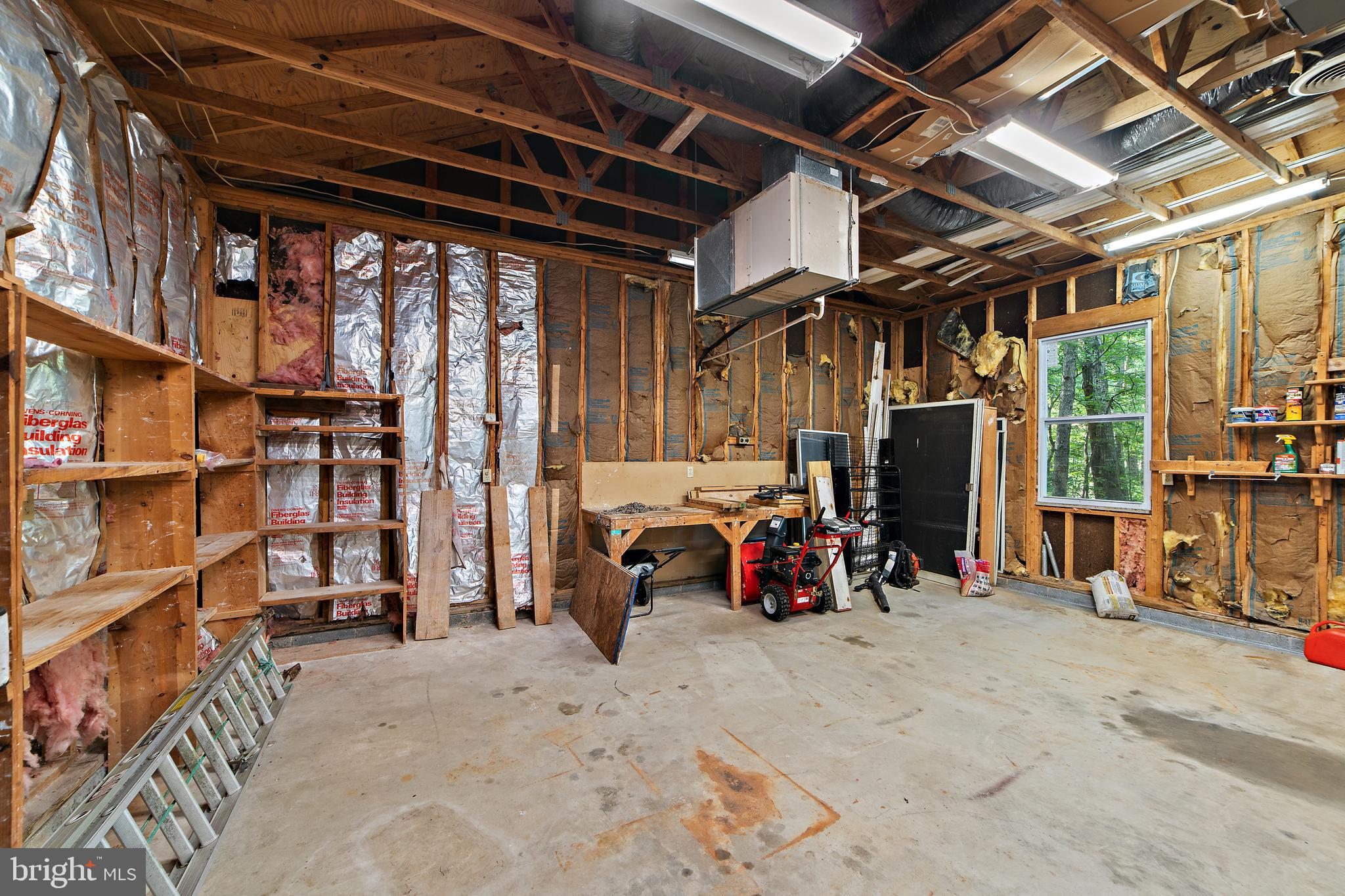2199 Beaver Dam Road Midland, VA 22728 - Photo 50 of 74 Interior of 2 Car Detached Garage w/HVAC
