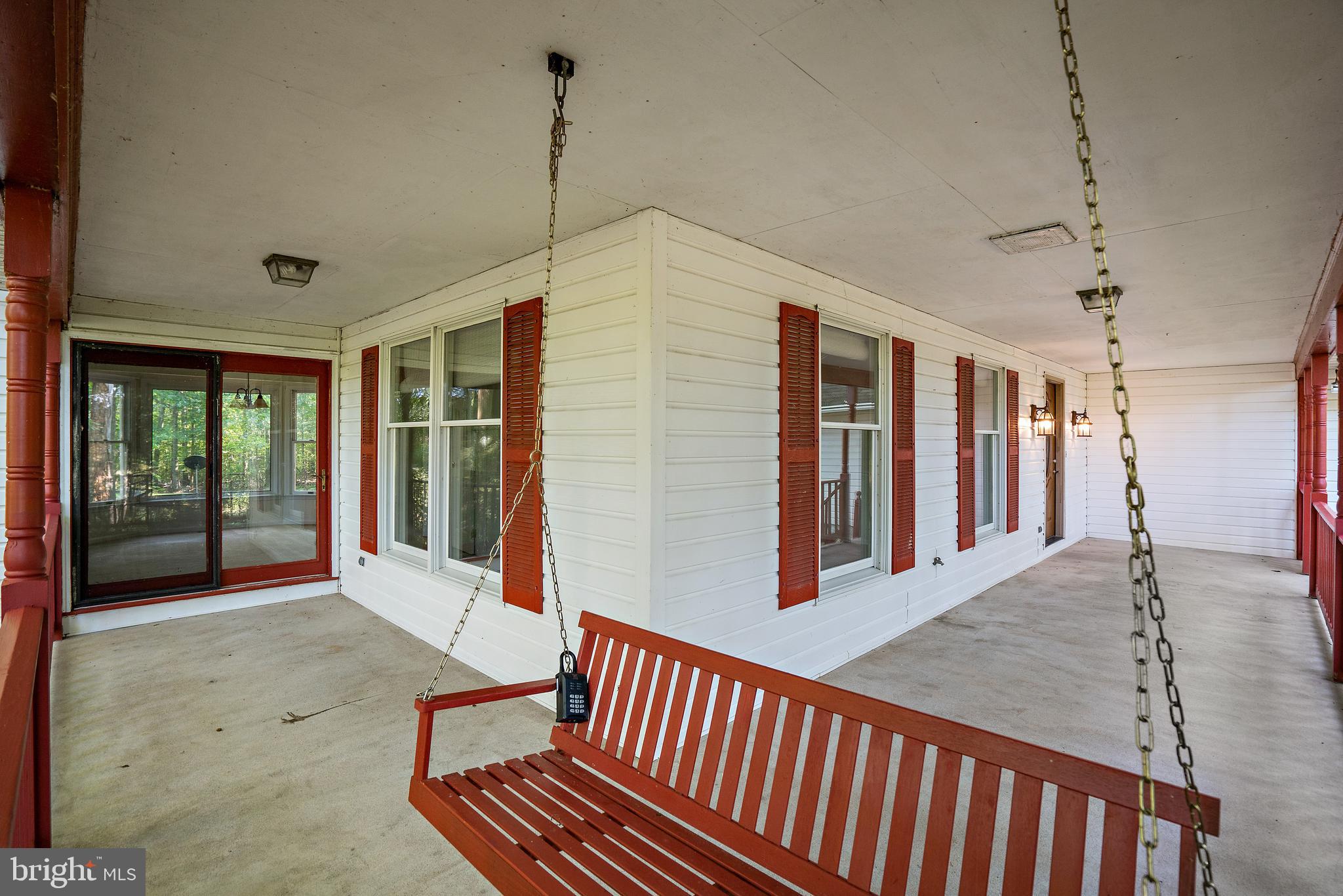 2199 Beaver Dam Road Midland, VA 22728 - Photo 7 of 74 Front Porch Swing overlooking the Water