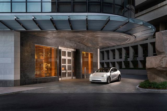 a car parked in front of house