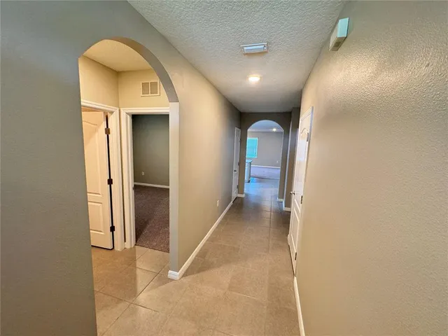 view of hallway with livingroom