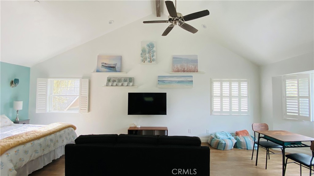 1560 Emerson Road Cambria, CA 93428 - Photo 4 of 13 With the kitchen behind, the view showing the living, dining and sleeping areas.