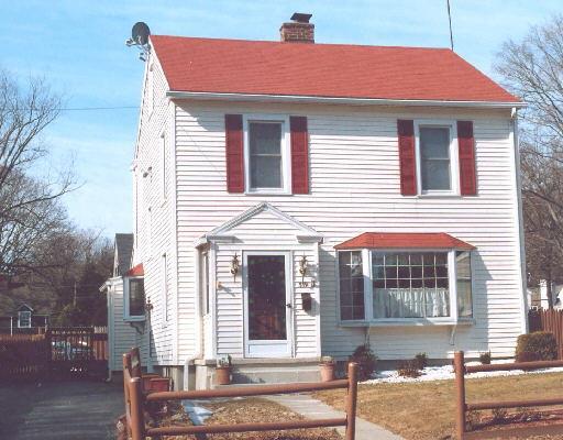 a front view of a house
