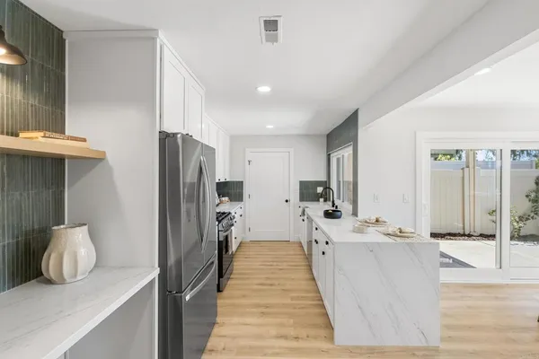 a very nice looking room with a large window