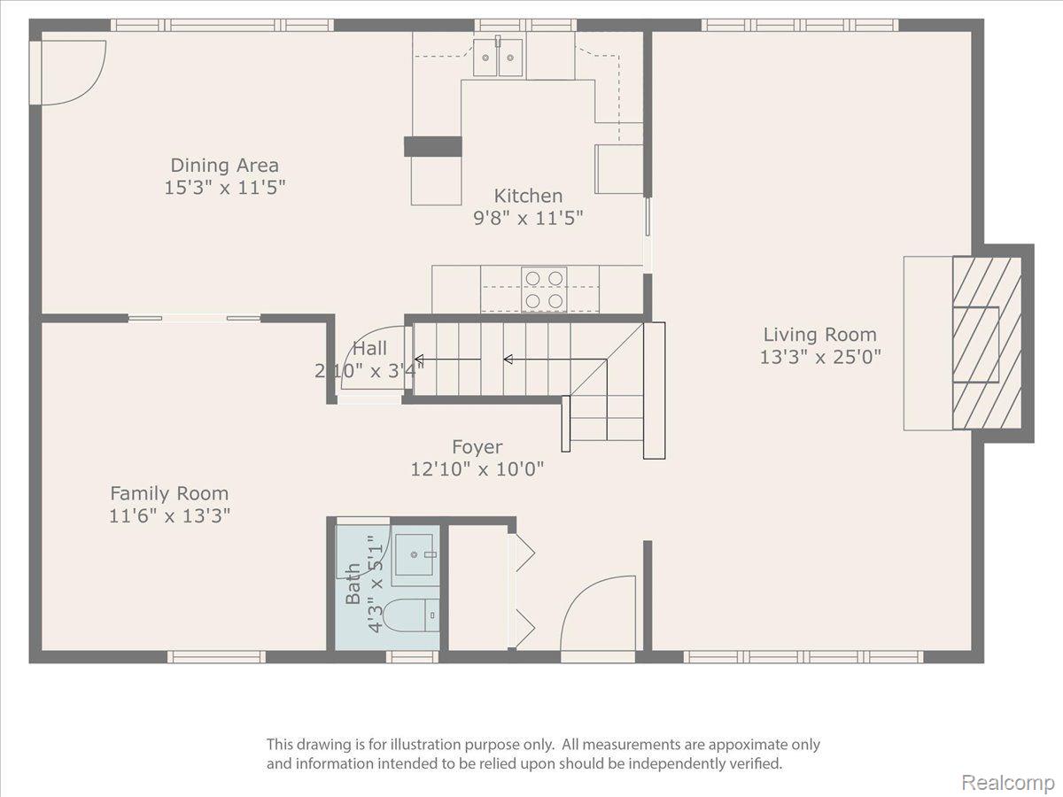 20940 Thorofare Road Grosse Ile, MI 48138 - Photo 53 of 56 Floor Plan ~ Main Floor