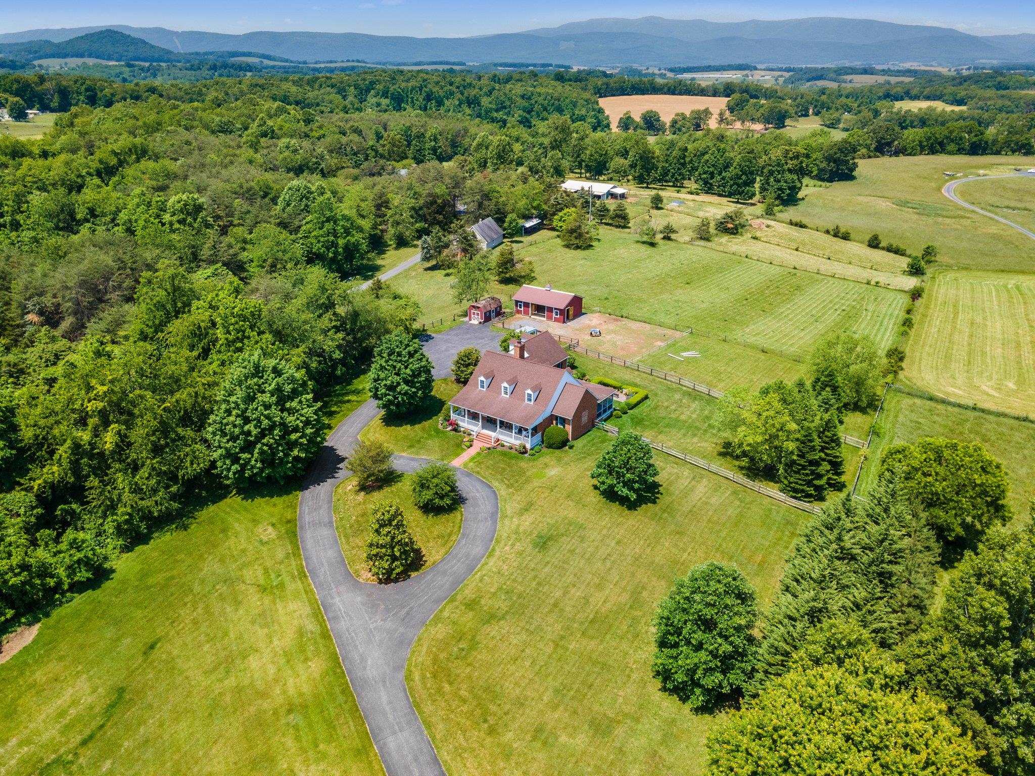 1217 Middlebrook Road Staunton, VA 24401 - Photo 15 of 46 an aerial view of residential houses with yard