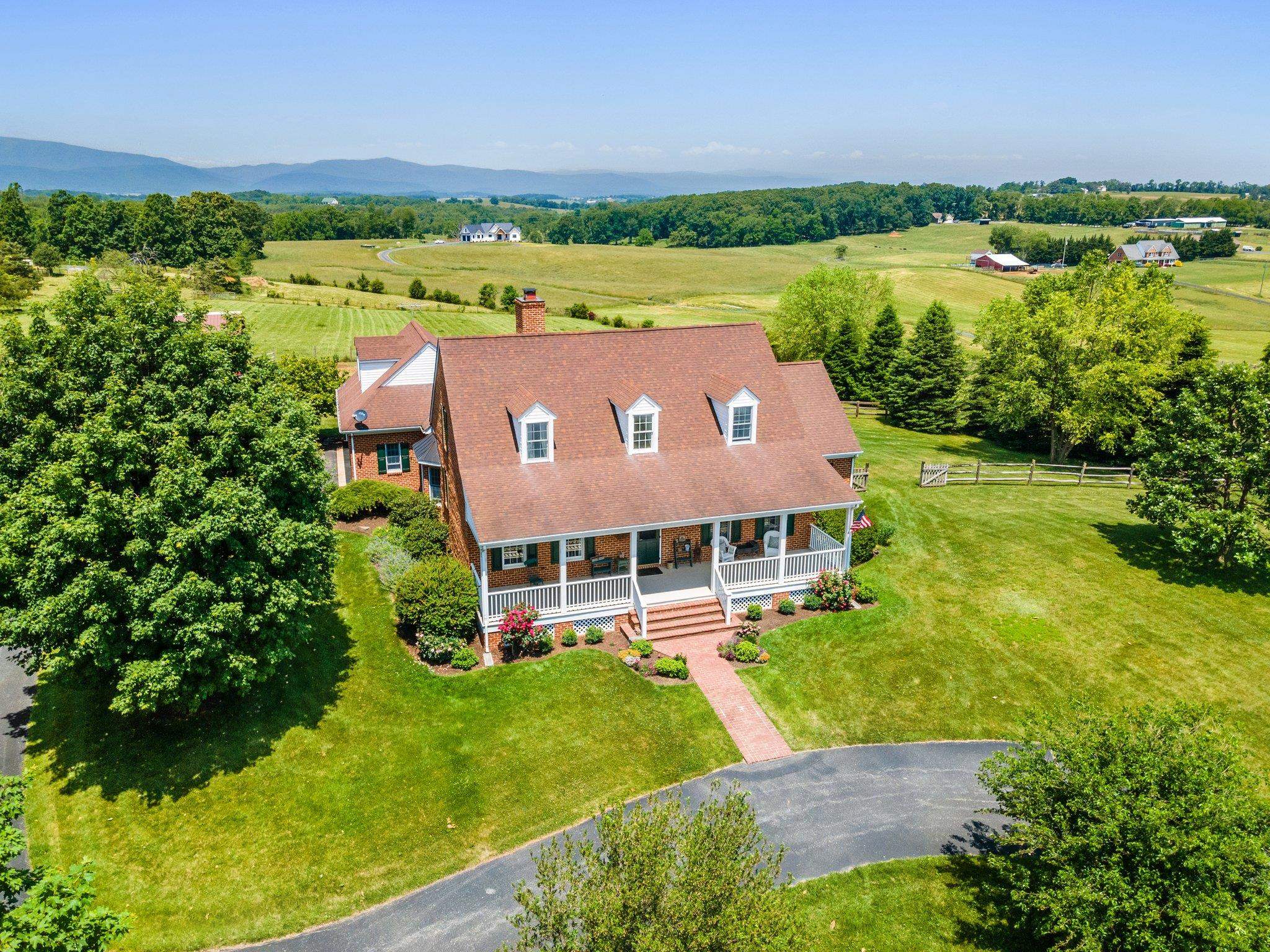 1217 Middlebrook Road Staunton, VA 24401 - Photo 9 of 46 an aerial view of a house with big yard