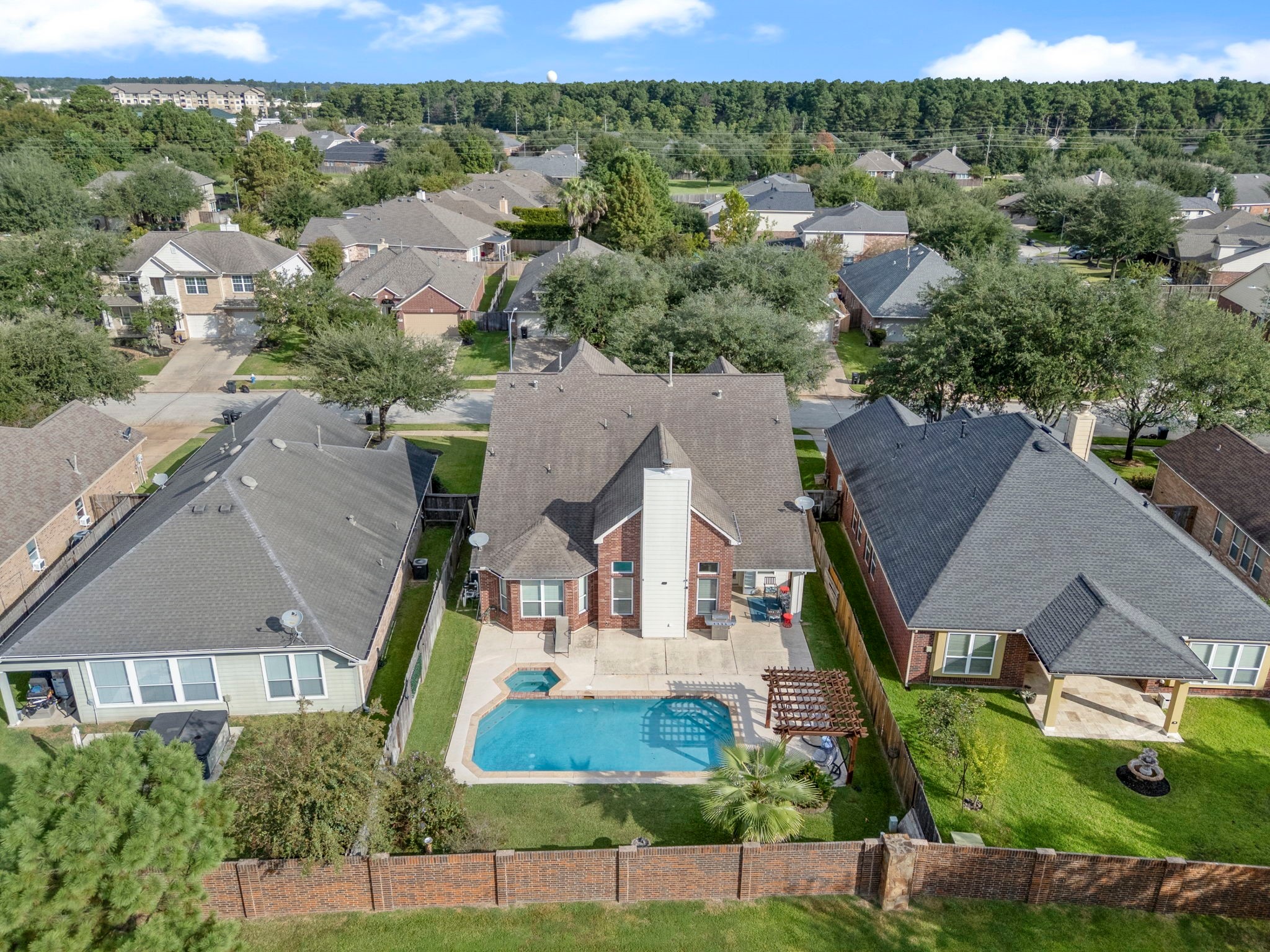 9431 Thurber Ridge Drive Spring, TX 77379 - Photo 2 of 44 No backyard neighbors, just great outdoor fun!