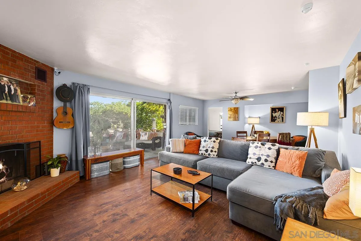 4310 Resmar Road La Mesa, CA 91941 - Photo 13 of 70 a living room with furniture and a fireplace