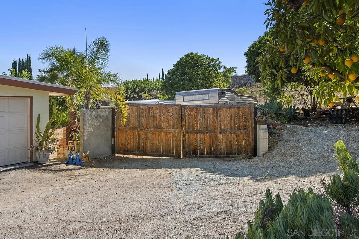 4310 Resmar Road La Mesa, CA 91941 - Photo 9 of 70 a view of backyard with potted plants and a large tree