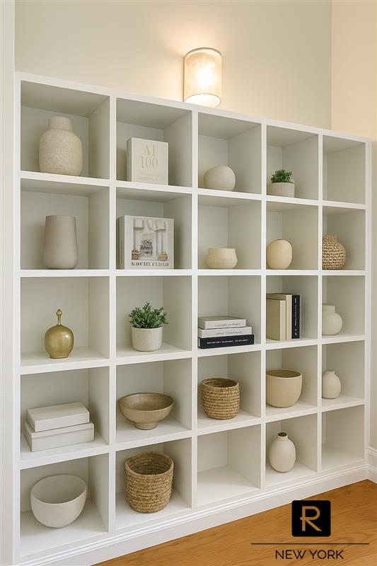 407 East 12th Street, Unit 4FSW Manhattan, NY 10009 - Photo 8 of 16 a view of a closet with wooden floor and a window