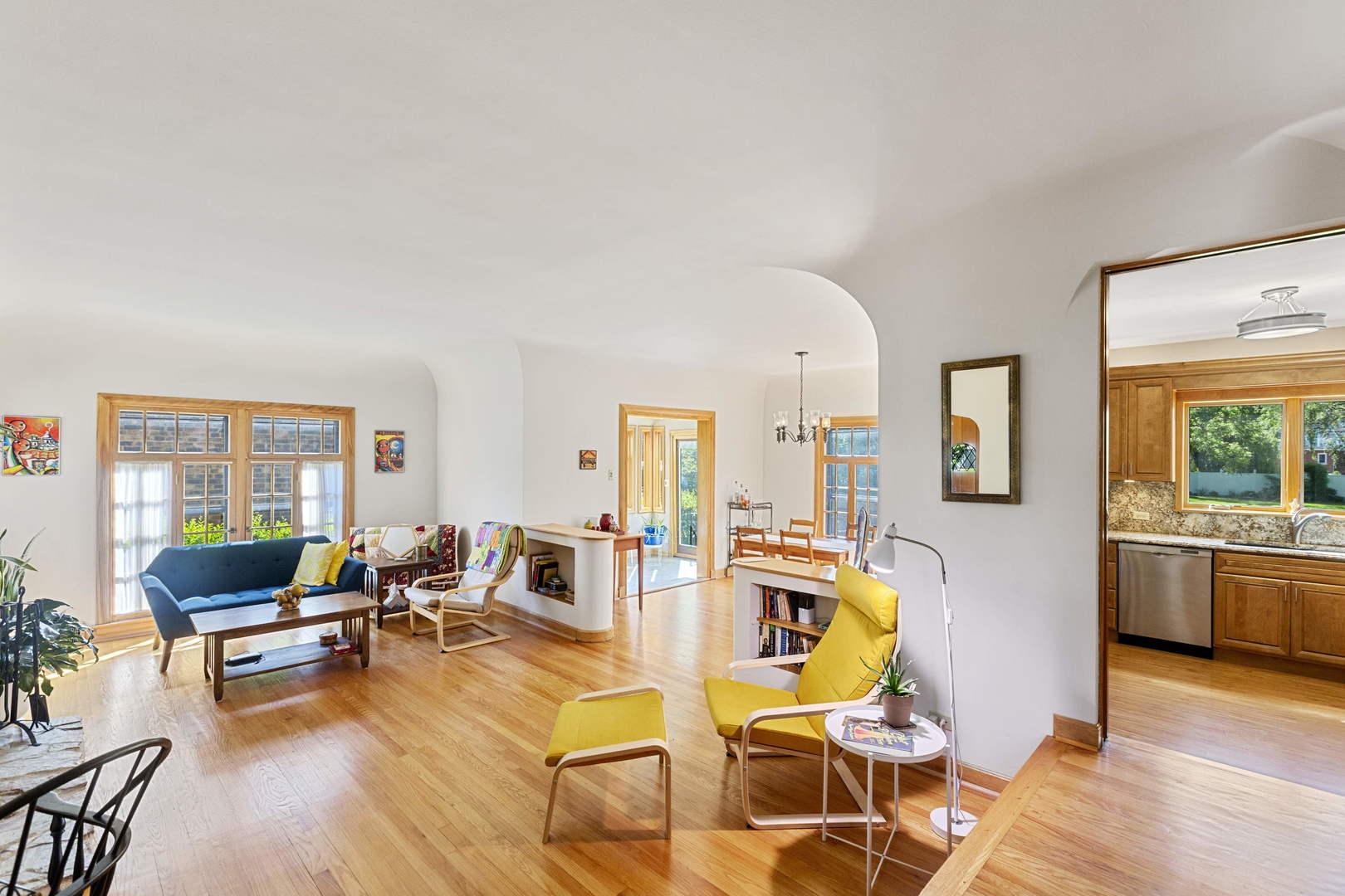 404 Selborne Road Riverside, IL 60546 - Photo 14 of 26 a living room with furniture and floor to ceiling windows
