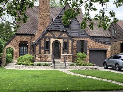 404 Selborne Road Riverside, IL 60546 - Photo 22 of 26 a front view of a house with a yard