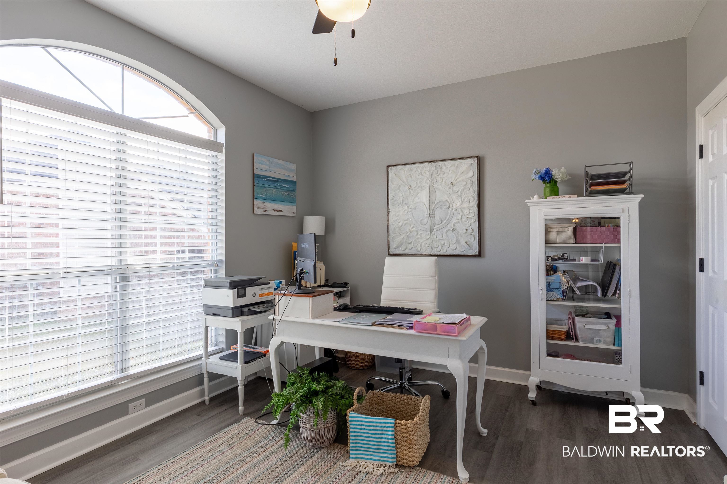 6436 Cherry Ridge Court West Mobile, AL 36695 - Photo 6 of 26 Home office featuring baseboards and wood finished floors