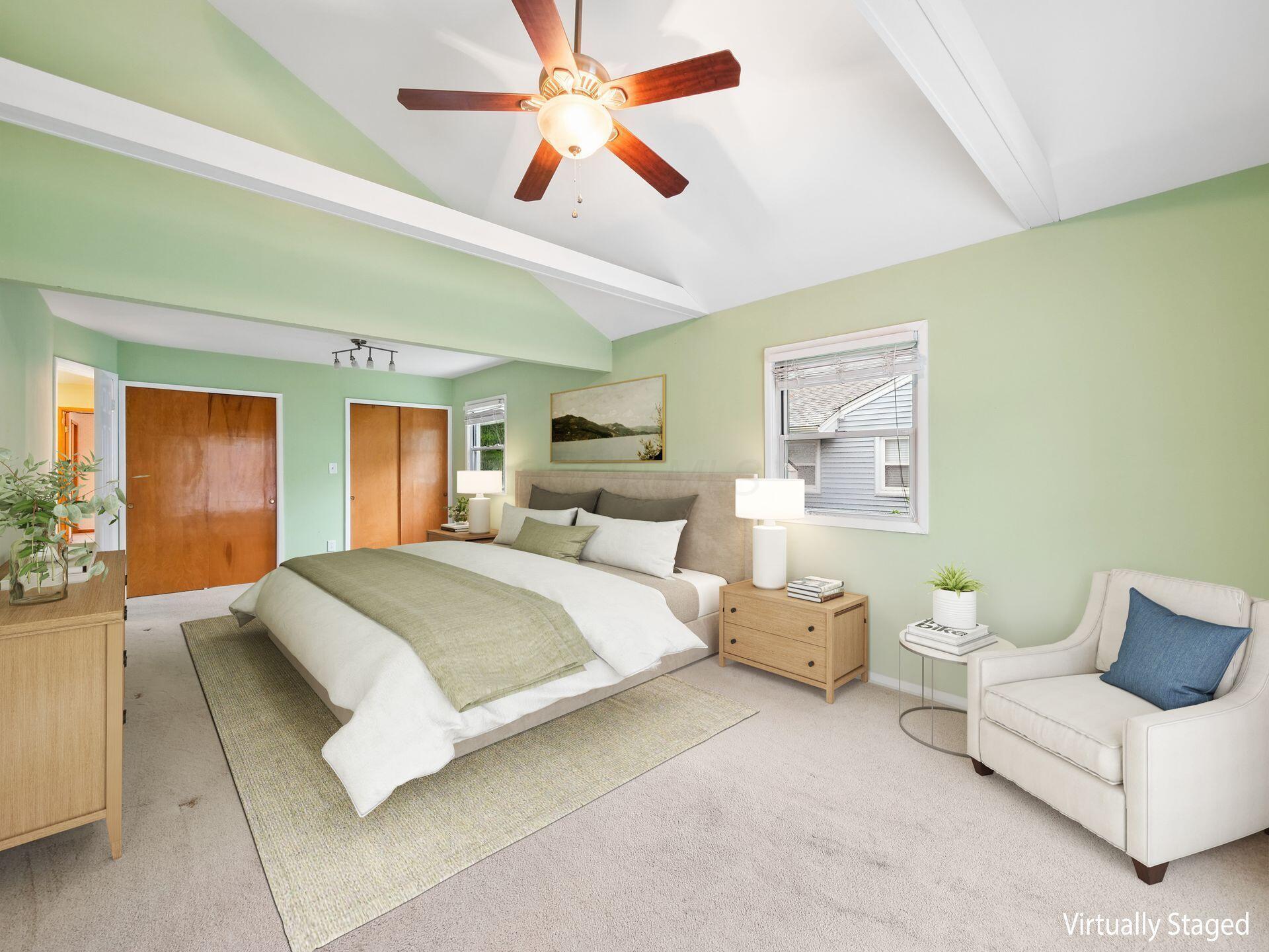 2433 Fishinger Road Upper Arlington, OH 43221 - Photo 25 of 51 Primary Bedroom w/ Vaulted Ceiling