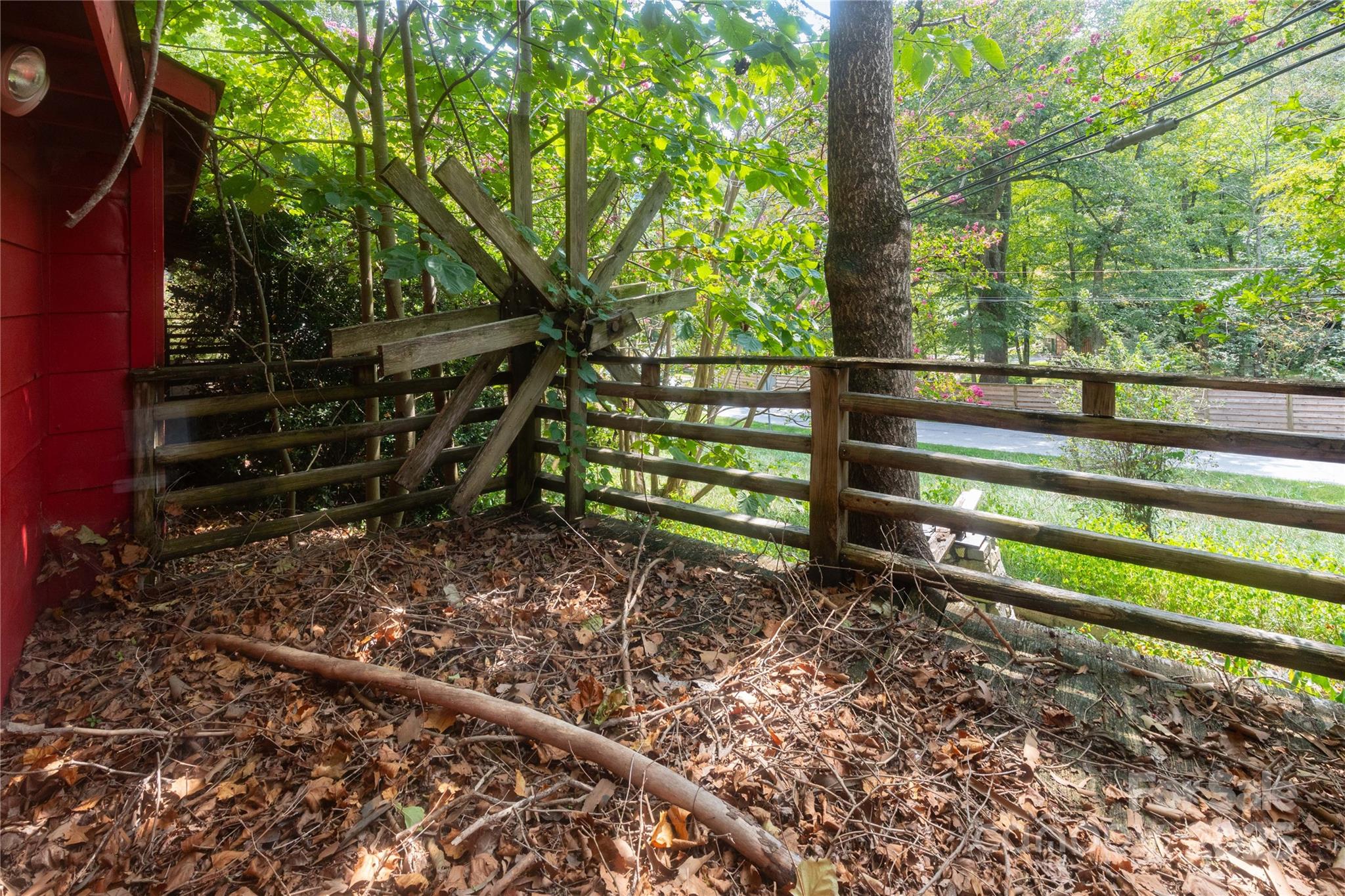 3290 Gerton Highway Gerton, NC 28735 - Photo 12 of 36 a view of outdoor space with wooden fence