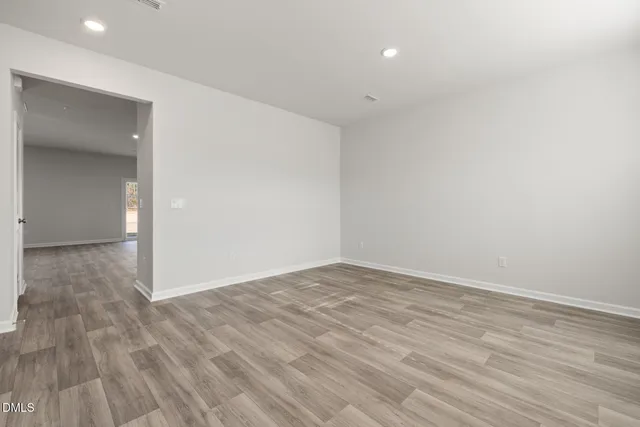 wooden floor in a room