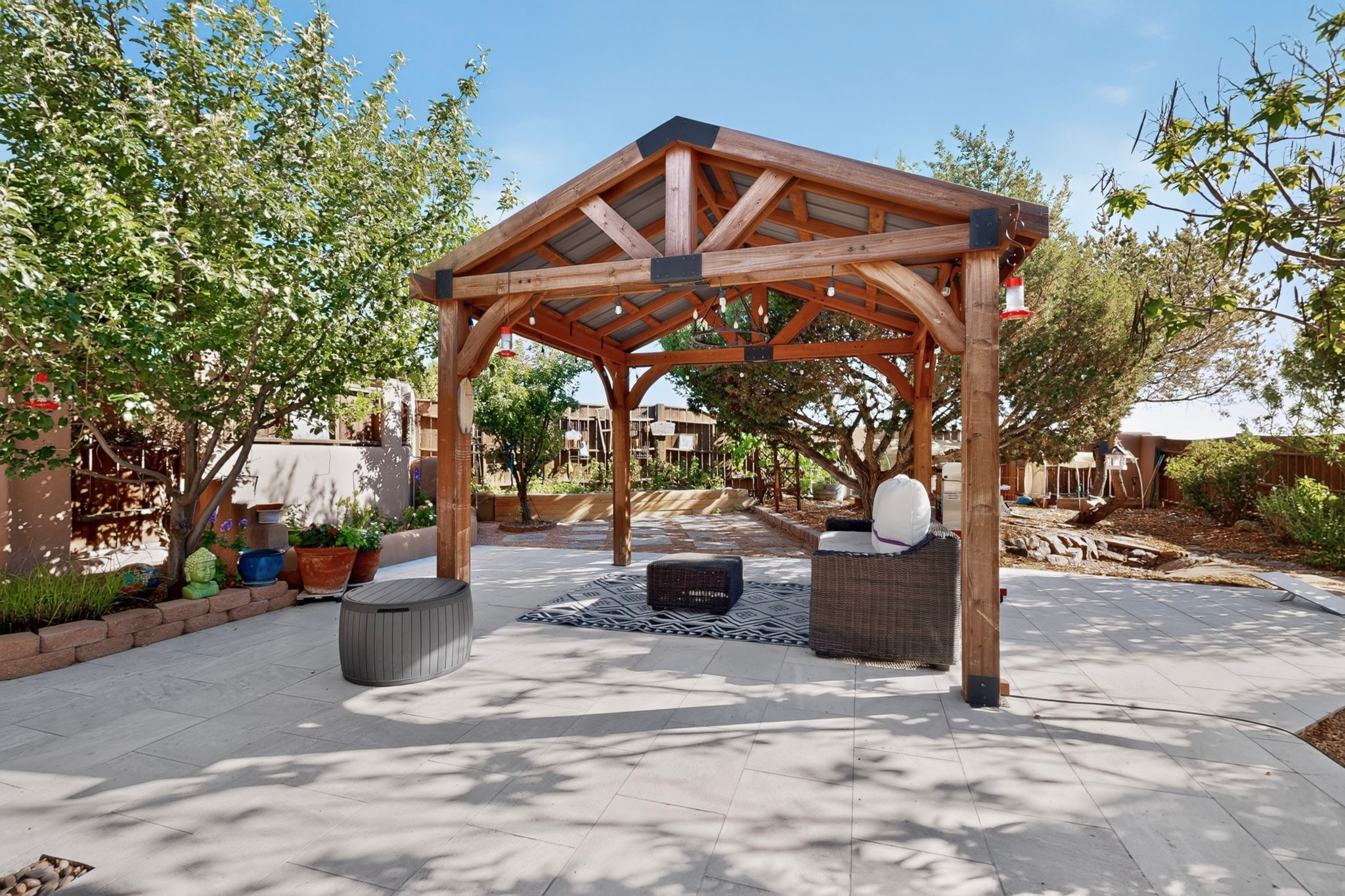 20 Moya Loop Santa Fe, NM 87508 - Photo 23 of 27 Gazebo in the Front Door Courtyard