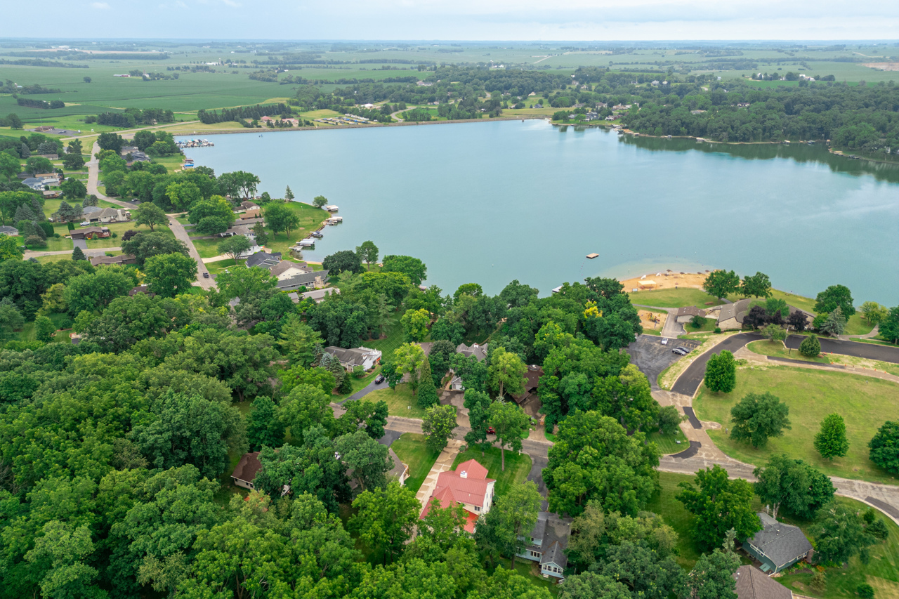 1506 Pier Drive Davis, IL 61019 - Photo 39 of 47 an aerial view of lake residential house with outdoor space and trees