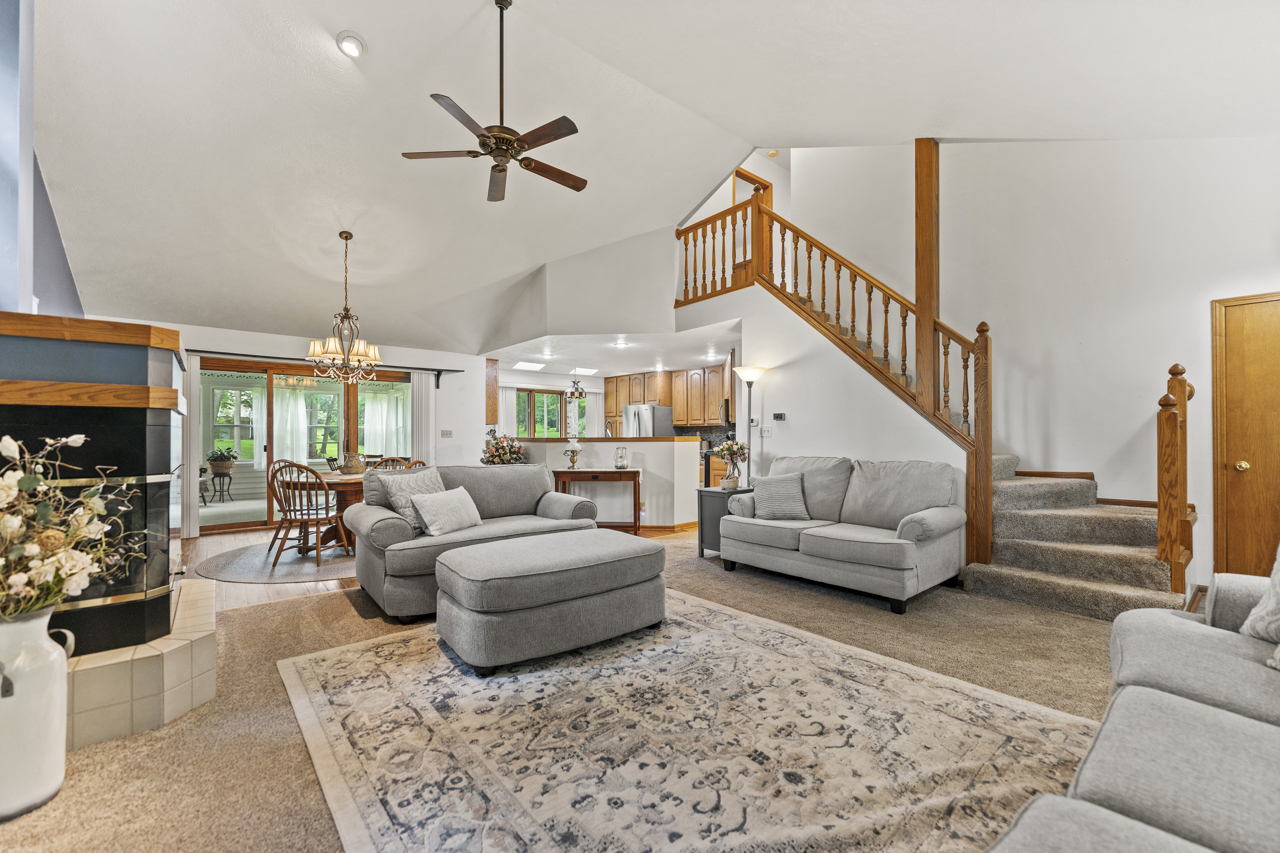 1506 Pier Drive Davis, IL 61019 - Photo 5 of 47 a living room with furniture and a chandelier