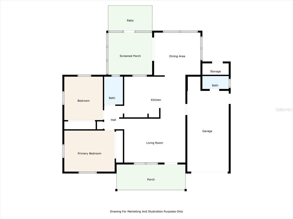 6701 Parkside Drive New Port Richey, FL 34653 - Photo 25 of 26 a picture of floor plan