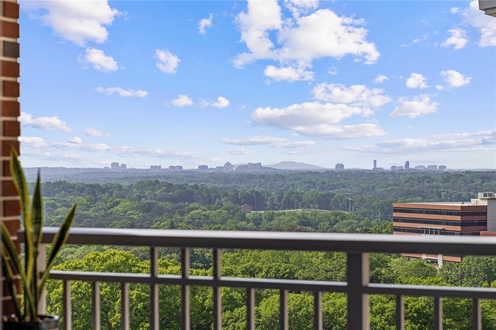 1820 Peachtree Road Northwest, Unit 1509 Atlanta, GA 30309 - Photo 2 of 61 a view of a city view from a balcony