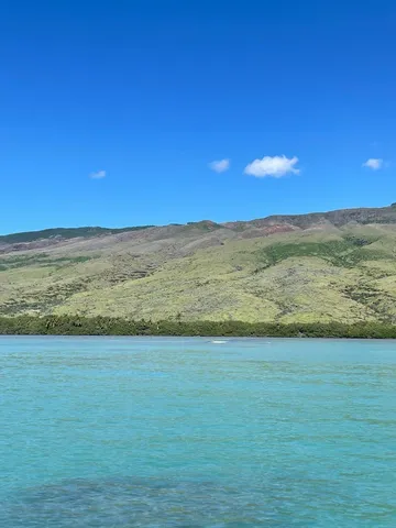 a view of lake with mountain