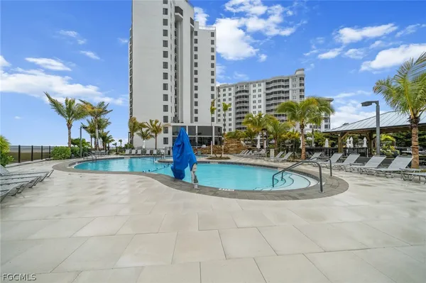 a view of outdoor space with seating and lots of furniture