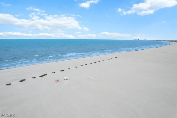 a view of an ocean beach