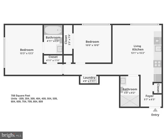 $1,995 | 1201 Vine Street, Unit 2, Philadelphia, PA 19107