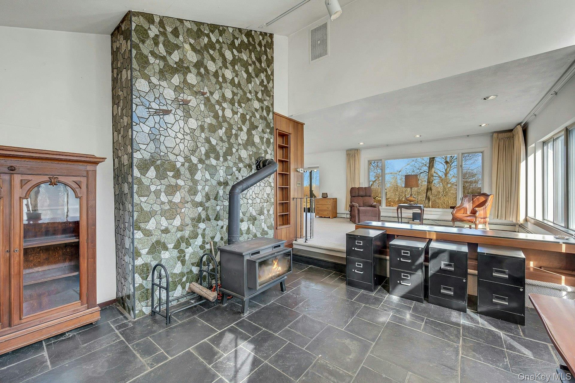 16 Young Road Katonah, NY 10536 - Photo 12 of 26 Office with cozy wood burning stove.