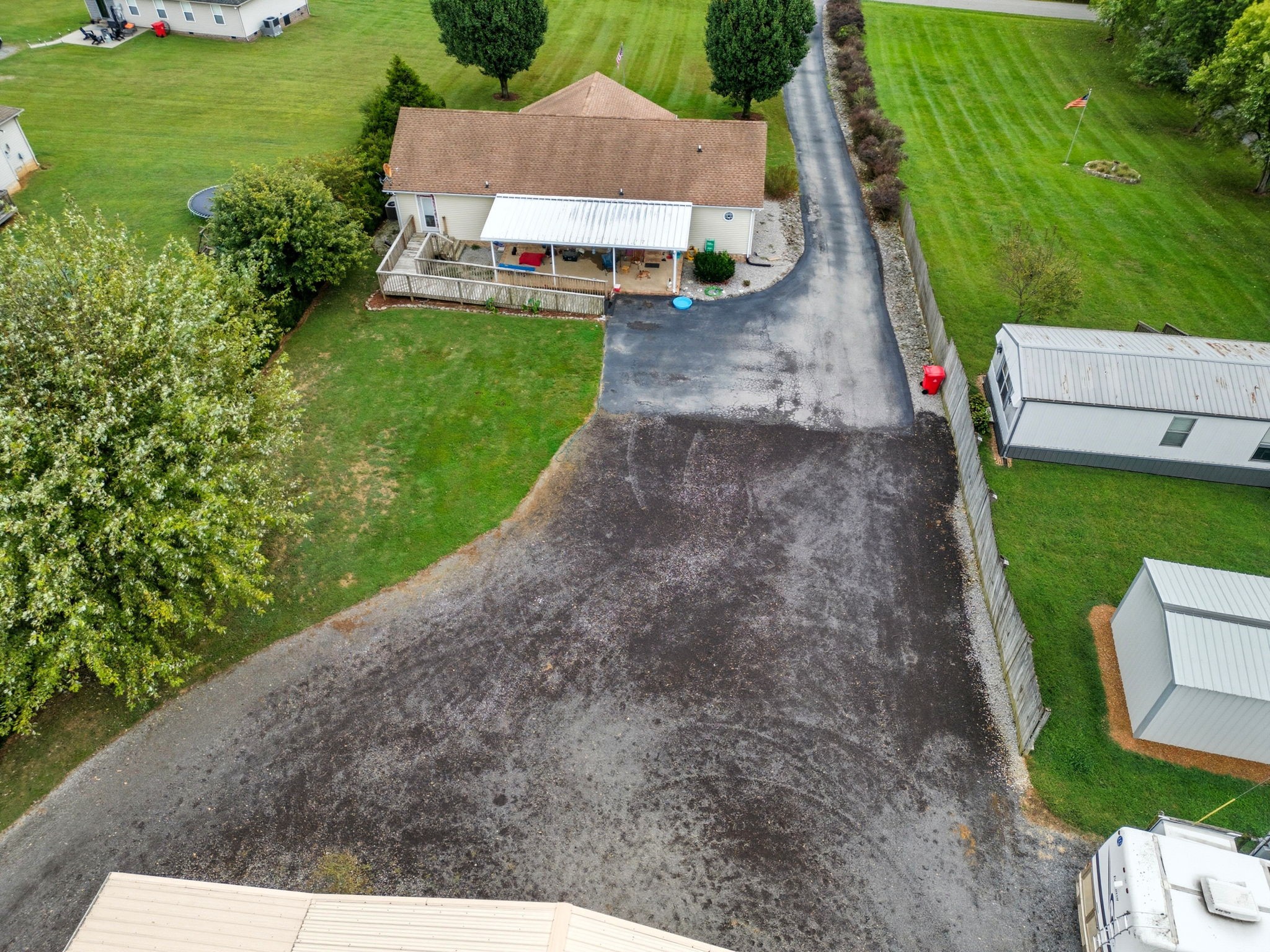 1021 Maple Grove Road Lafayette, TN 37083 - Photo 38 of 49 an aerial view of a house with a yard