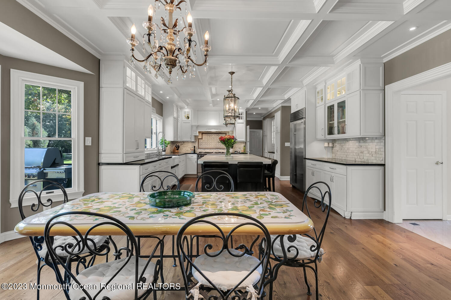 3 Goose Point Drive Colts Neck, NJ 07722 - Photo 15 of 66 a view of a dining room with furniture window and wooden floor