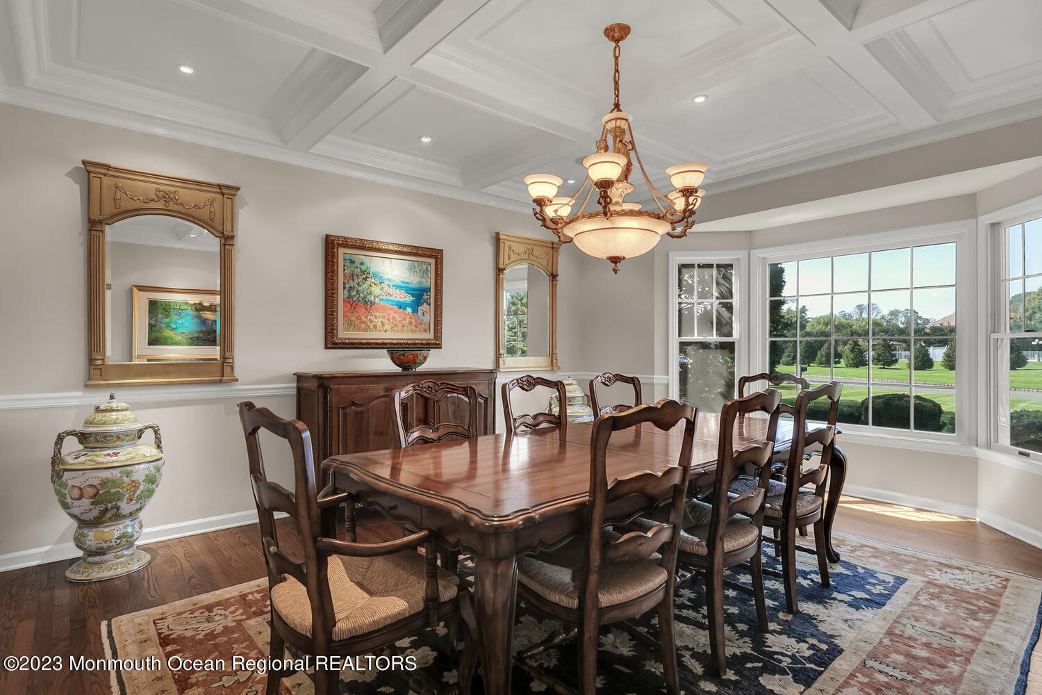 3 Goose Point Drive Colts Neck, NJ 07722 - Photo 5 of 66 a view of a dining room with furniture window and outside view