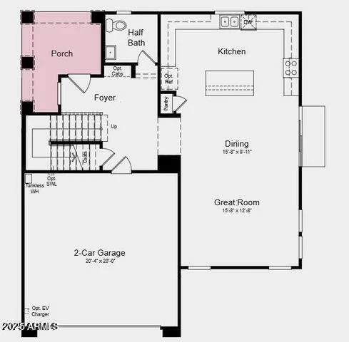 a view of a road with a ocean view