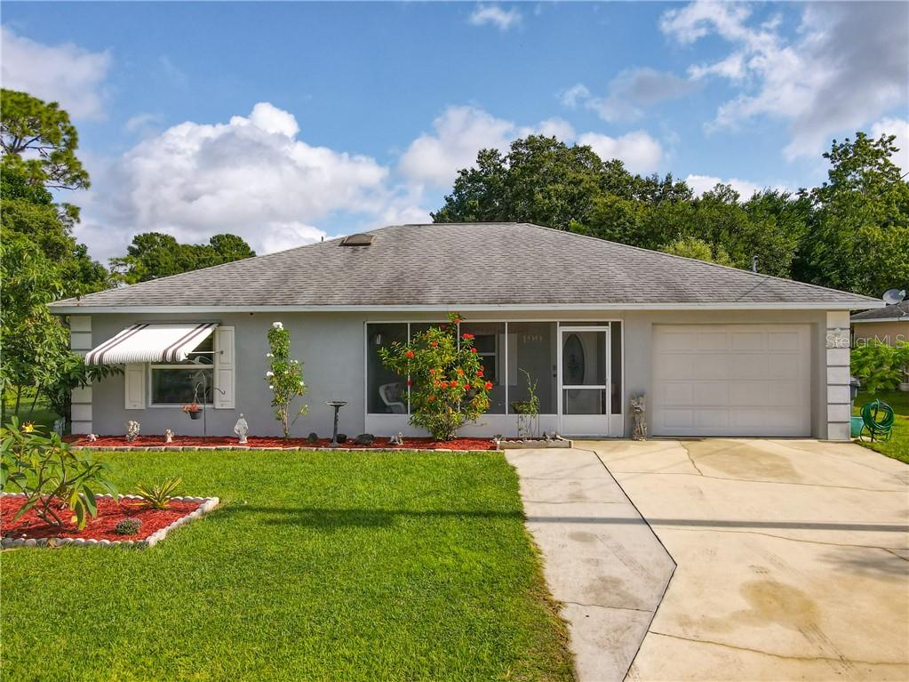3 Bedroom / 2 Bath home with a 1 car garage and oversized driveway.  Front screen porch gives you a great place to sit and enjoy your morning coffee.