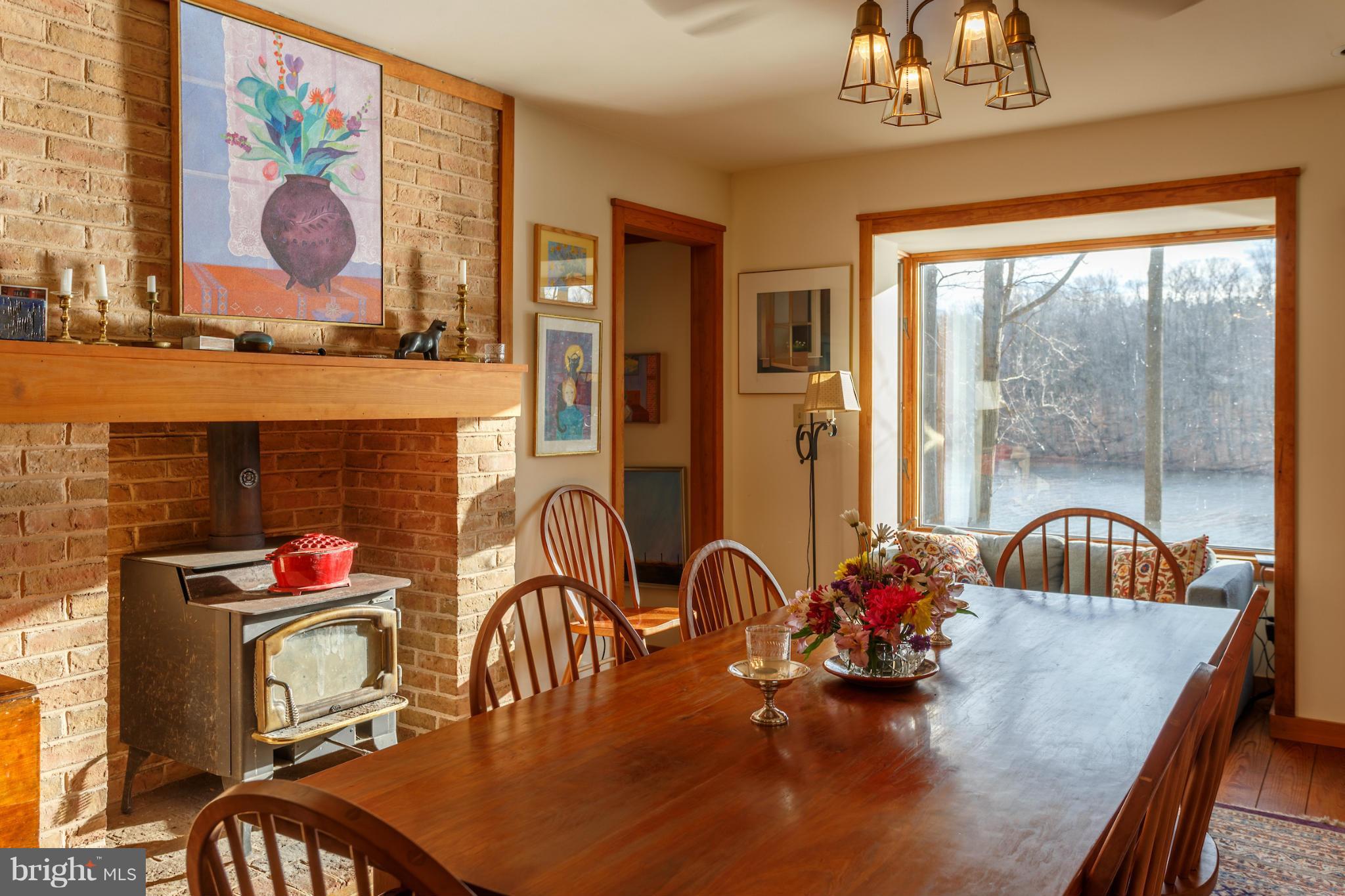 12402 Clark Road Worton, MD 21678 - Photo 12 of 30 Dining Room with Woodstove