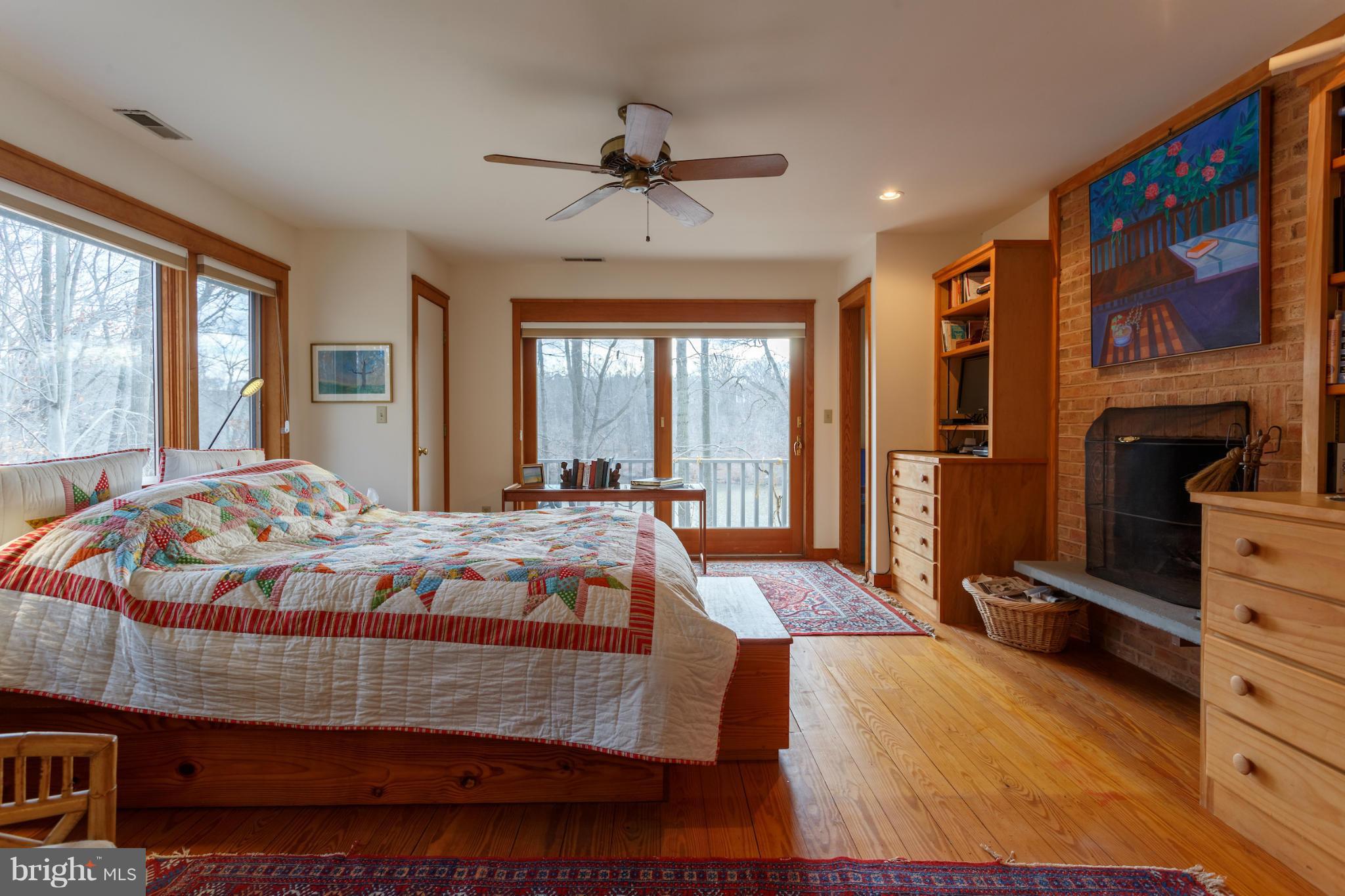 12402 Clark Road Worton, MD 21678 - Photo 16 of 30 Master Bedroom (with wood burning fireplace)