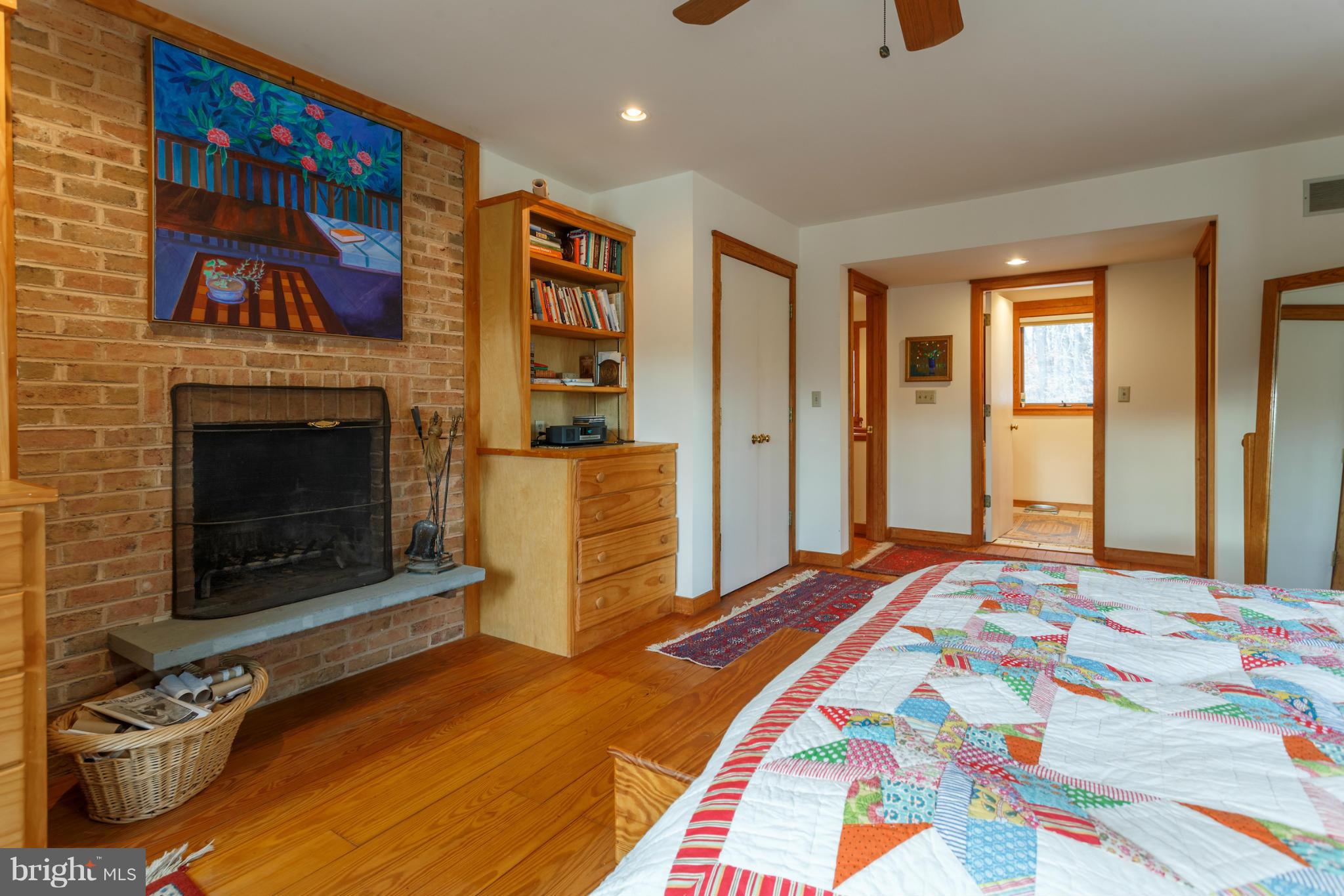 12402 Clark Road Worton, MD 21678 - Photo 17 of 30 Master Bedroom (with wood burning fireplace)