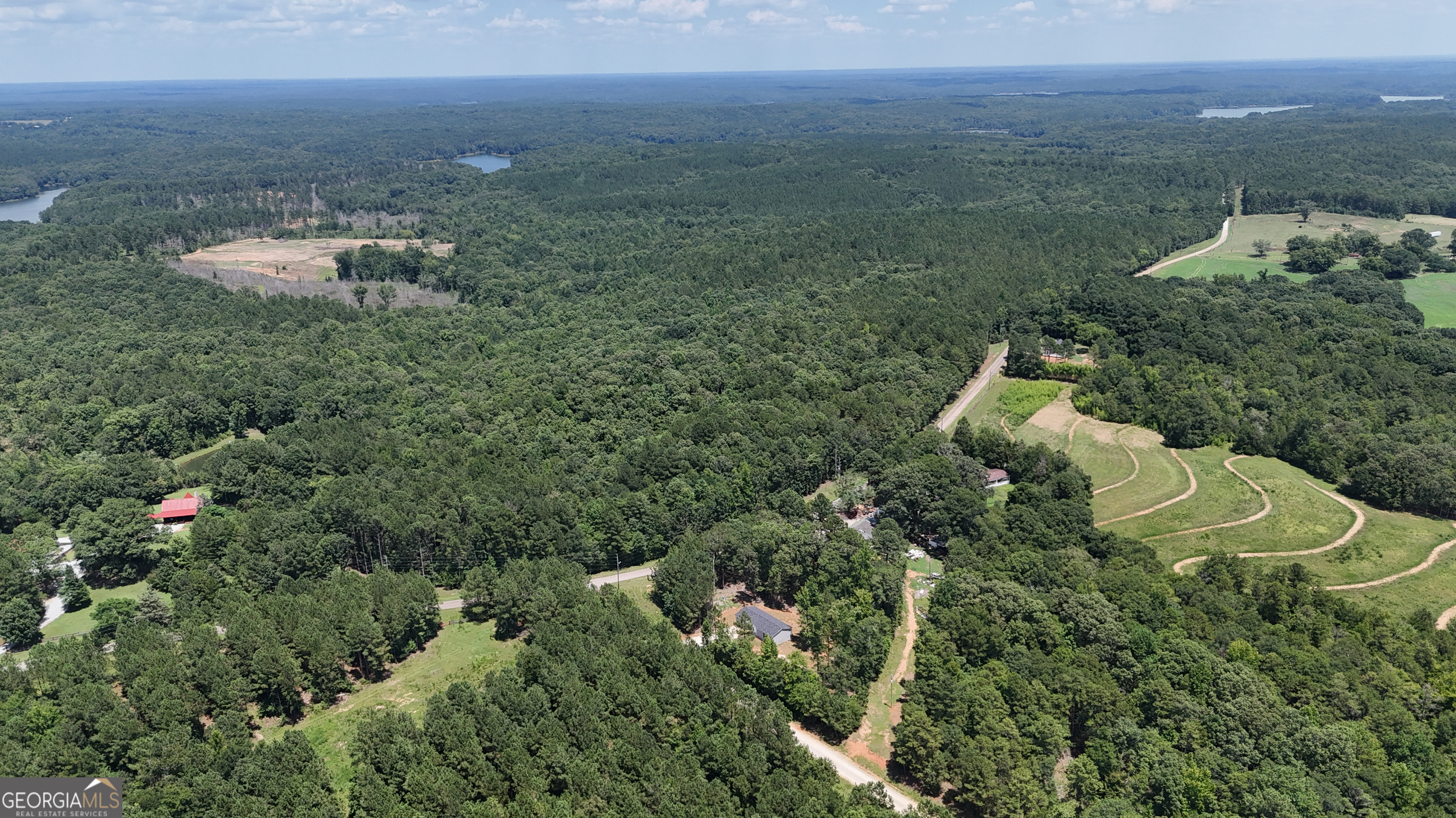 2126 Amberly Road Elberton, GA 30635 - Photo 65 of 68 an aerial view of residential house with outdoor space and trees all around