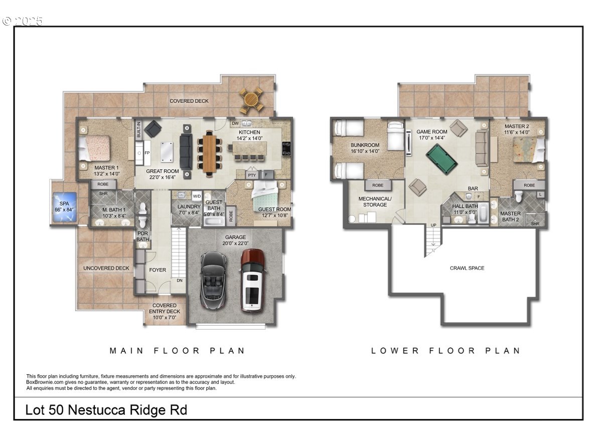 50 Nestucca Ridge Road Pacific City, OR 97135 - Photo 10 of 10 a picture of a floor plan