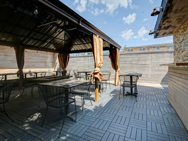 a view of outdoor seating