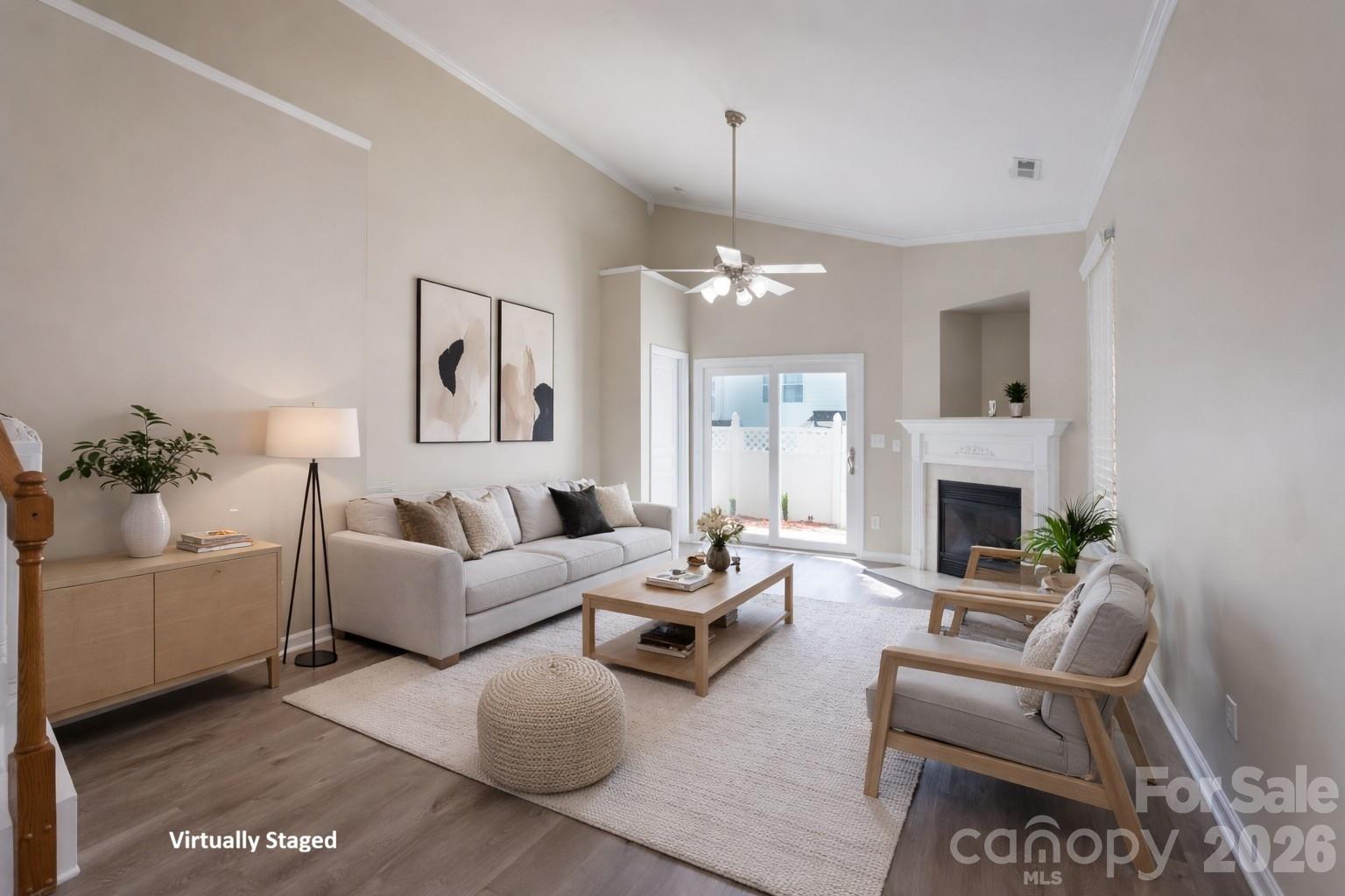 643 Brickdust Court Fort Mill, SC 29708 - Photo 5 of 28 a living room with furniture and a fireplace