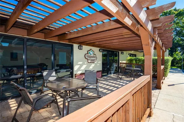 a outdoor living space with patio furniture