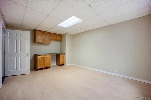 a view of a livingroom with a couch