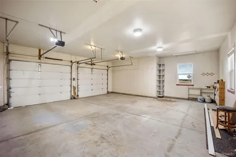 a view of a garage room